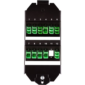Loiglink Padlódoboz betét 12 LC-Duplex vagy SC-Simplex adapterhez (165 mm-es rendszer)