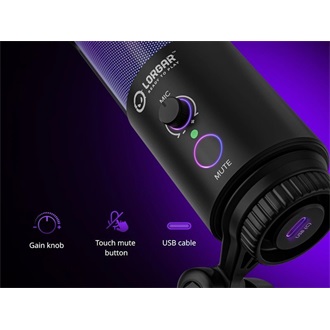 Lorgar SMP40 gaming mikrofon fekete