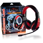 Media-Tech Nemesis gaming fejhallgató headset fekete-piros
