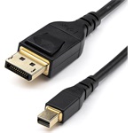 StarTech Mini DisplayPort 1.4 -> DisplayPort 1.4 M/M video kábel 2m fekete 34 AWG