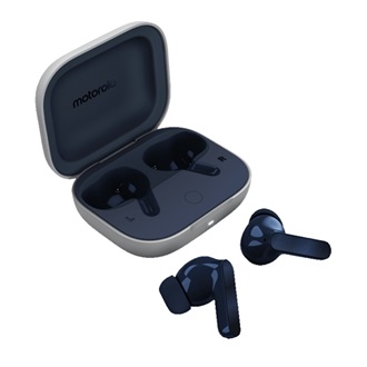 MOTOROLA BUDS Bluetooth fülhallgató SZTEREO v5.3, vízálló + töltőtok, SÖTÉTKÉK