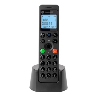 MOTOROLA DOT201 telefon készülék (vezeték nélküli, kijelző, DECT) FEKETE