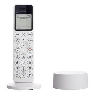 MOTOROLA DOT411 telefon készülék (vezeték nélküli, kijelző, DECT) FEHÉR