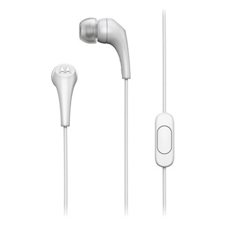 MOTOROLA EARBUDS 2-s fülhallgató SZTEREO (3.5mm jack, mikrofon, felvevő gomb) FEHÉR