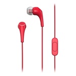 MOTOROLA EARBUDS 2-s fülhallgató SZTEREO (3.5mm jack, mikrofon, felvevő gomb) PIROS