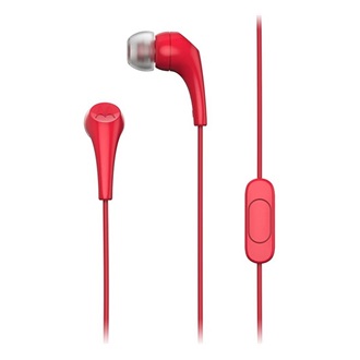 MOTOROLA EARBUDS 2-s fülhallgató SZTEREO (3.5mm jack, mikrofon, felvevő gomb) PIROS