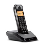 MOTOROLA S1201 telefon készülék (vezeték nélküli, kijelző, DECT) FEKETE