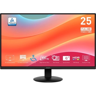 MSI PRO MP252L Business 24.5" IPS LED monitor fekete 100Hz