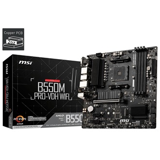 MSI B550M PRO-VDH WIFI desktop alaplap microATX