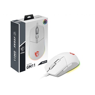 MSI CLUTCH GM11 WHITE optikai USB gaming egér fehér