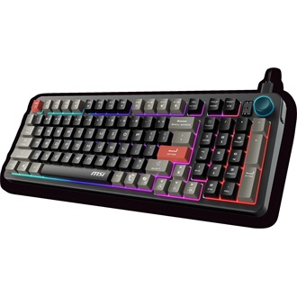 MSI FORGE GK110 USB-C magyar gaming membrán billentyűzet fekete-szürke