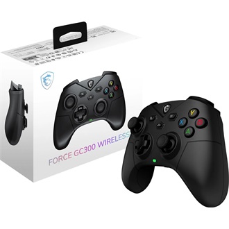 MSI Force GC300 Wireless Bluetooth / USB / vezeték nélküli gamepad játékvezérlő fekete
