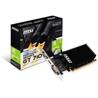 MSI GeForce GT 710 2GB DDR3 64-bit low profile grafikus kártya