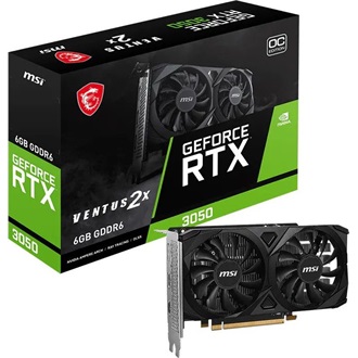 MSI GeForce RTX 3050 Ventus 2X E OC 6GB GDDR6 96-bit grafikus kártya