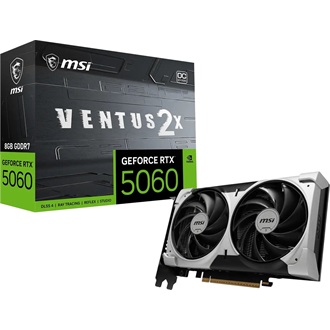 MSI GeForce RTX 5060 Ventus 2X OC V1 8GB GDDR7 128-bit grafikus kártya