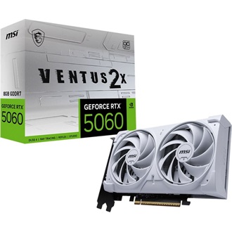 MSI GeForce RTX 5060 Ventus 2X White OC 8GB GDDR7 128-bit grafikus kártya