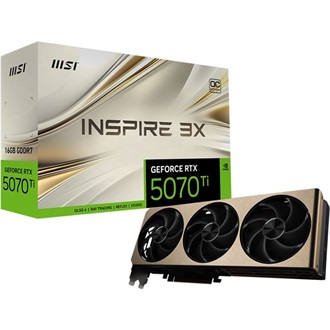 MSI GeForce RTX 5070 Ti Inspire 3X OC 16GB GDDR7 256-bit grafikus kártya