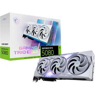 MSI GeForce RTX 5080 Trio White OC 16GB GDDR7 256-bit grafikus kártya