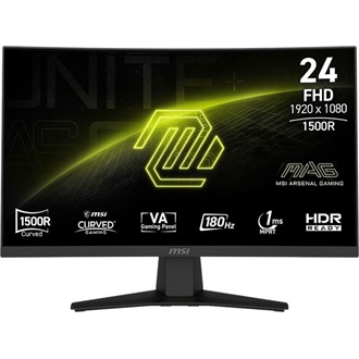 MSI MAG 244C 23.6" ívelt VA LED gaming monitor fekete 180Hz
