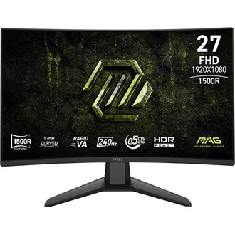 MSI MAG 274CF X24 27" ívelt VA LED gaming monitor fekete 240Hz FreeSync Premium