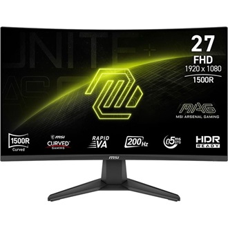 MSI MAG 276CF E20 27" ívelt VA LED gaming monitor fekete 200Hz FreeSync Premium