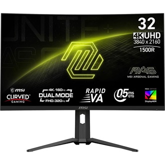 MSI MAG 321CUPDF 31.5" ívelt VA LED gaming monitor fekete 160Hz FreeSync Premium (USB-C: 15W)