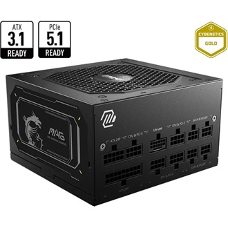 MSI MAG A750GL PCIE5 II ATX desktop tápegység 750W Cybenetics Gold BOX