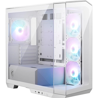 MSI MAG PANO M100R PZ WHITE táp nélküli ablakos MT Mini Tower számítógépház fehér