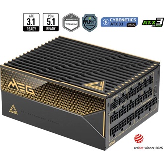 MSI MEG AI1600T PCIE5 ATX desktop tápegység 1600W 80+ Platinum BOX