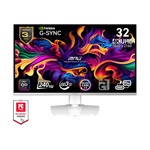 MSI MPG 321URXW QD-OLED 31.5" Quantum Dot OLED gaming monitor fehér-ezüst 240Hz G-Sync (USB-C: 90W)