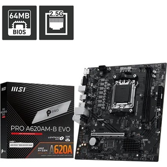 MSI PRO A620AM-B EVO desktop alaplap microATX