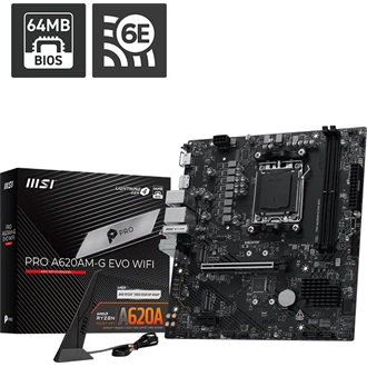 MSI PRO A620AM-G EVO WIFI desktop alaplap microATX