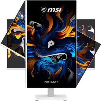 MSI PRO MAX 271UPXW12G Business 26.5" Quantum Dot OLED monitor fehér 120Hz G-Sync / FreeSync Premium Pro