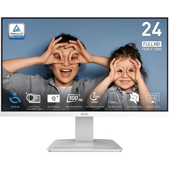MSI PRO MP2412W Business 23.8" VA LED monitor fehér 100Hz