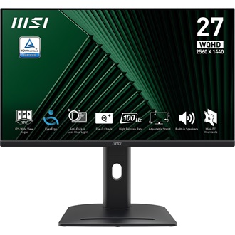 MSI PRO MP275QPG Business 27" IPS LED monitor fekete 100Hz