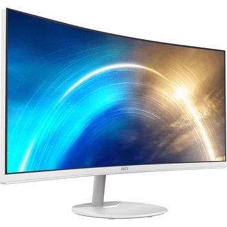 MSI PRO MP341CQW Business 34" ívelt VA LED monitor fehér-ezüst 100Hz FreeSync