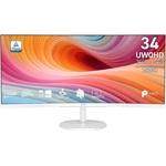 MSI PRO MP341CQ E12 Business 34" ívelt VA LED monitor fehér 120Hz FreeSync