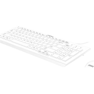 MSI SK9626MW USB magyar membrán billentyűzet + egér fehér