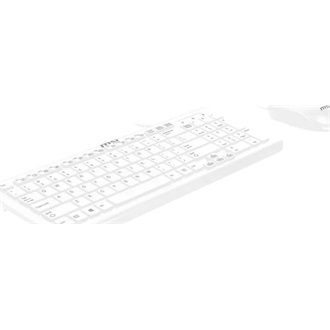 MSI SK9626MW USB magyar membrán billentyűzet + egér fehér