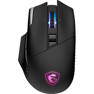 MSI Versa Pro Wireless + Mouse Dock Pro optikai Bluetooth / vezeték nélküli gaming egér + dokkoló fekete