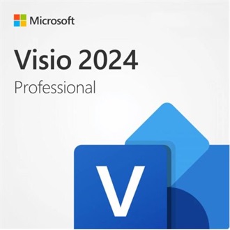 MS ESD Microsoft Visio Professional 2024 All Languages Online Product Key License 1 License Downloadable Click to Run ES