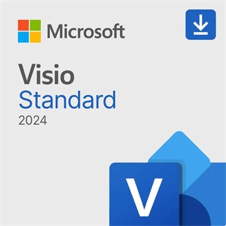 MS ESD Visio Standard 2024 All Languages Online Product Key License 1 License Downloadable Click to Run ESD NR