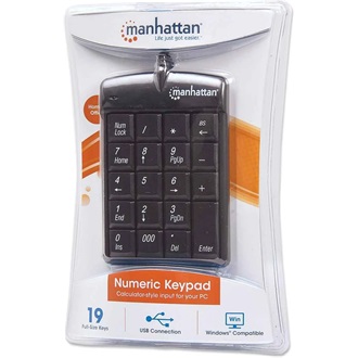 Manhattan 176354 USB numerikus billentyűzet fekete