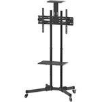 Manhattan 37"-70" TV gurulós tartó állvány fekete
