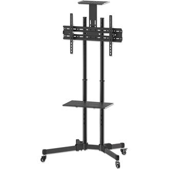 Manhattan 37"-70" TV gurulós tartó állvány fekete