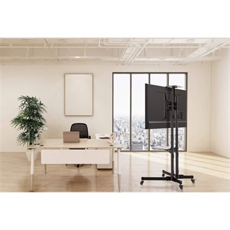 Manhattan 37"-70" TV gurulós tartó állvány fekete