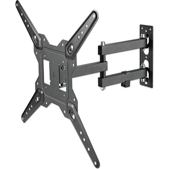 Manhattan Full Motion Wall Mount with Articulating Arm 23"-55" TV fali tartó fekete