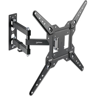 Manhattan Full Motion Wall Mount with Articulating Arm 23"-55" TV fali tartó fekete