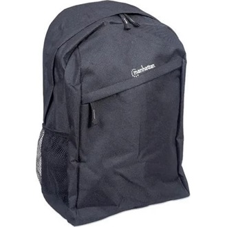Manhattan Knappack 15,6" notebook poliészter hátizsák fekete