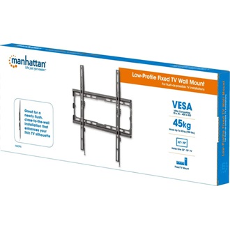 Manhattan Low-Profile Fixed Wall Mount 32"-70" monitor TV fali tartó fekete